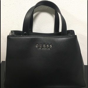 Guess LA Black Satchel Bag W’ Twilly